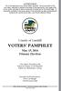 County of Yamhill VOTERS PAMPHLET. May 17, 2016 Primary Election