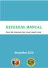 Referral Manual. Flora Sta. Marcela Inter Local Health Zone