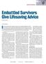 Embattled Survivors Give Lifesaving Advice