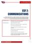 ESF 2: COMMUNICATIONS