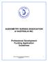 AUDIOMETRY NURSES ASSOCIATION of AUSTRALIA INC. Professional Development Funding Application Guidelines