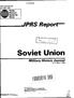 Soviet Union. JPRS Report. Military History Journal 22408Ü JPRS-UMJ JUNE No 3, March mo QUALITY INSPECTED 6