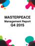 MASTERPEACE. Management Report Q4 2015