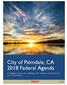 City of Palmdale, CA 2018 Federal Agenda