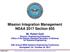 Mission Integration Management NDAA 2017 Section 855