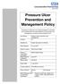 Pressure Ulcer Prevention and Management Policy