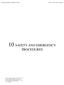 10 SAFETY AND EMERGENCY PROCEDURES
