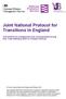 Joint National Protocol for Transitions in England