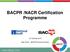BACPR /NACR Certification Programme