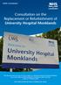 Consultation on the Replacement or Refurbishment of University Hospital Monklands