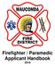 WAUCONDA FIRE DISTRICT Applicant Handbook