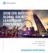 2018 CFA INSTITUTE GLOBAL SOCIETY LEADERSHIP CONFERENCE