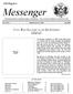 Messenger THE NEWSLETTER OF THE DEPARTMENT OF MICHIGAN ~ SONS OF UNION VETERANS OF THE CIVIL WAR