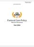 Pastoral Care Policy Policies & Documents