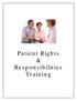 Patient Rights & Responsibilities Training