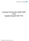Liverpool Community Health NHS Trust Quality Account 2017/18