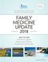 FAMILY MEDICINE UPDATE 2018