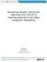 Sustaining Quality Outcomes: Learning from the 2015 Healthgrades America s Best Hospitals Recipients