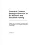 Towards a Common Strategic Framework for EU Research and Innovation Funding