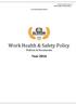Work Health & Safety Policy Policies & Documents