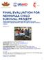FINAL EVALUATION FOR NEHNWAA CHILD SURVIVAL PROJECT
