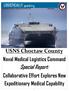 Special Report: USNS Choctaw County Naval Medical Logistics Command. Collaborative Effort Explores New Expeditionary Medical Capability