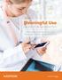 Meaningful Use. Guide for Radiology Update: A How-to Guide to Help Radiologists Comply with the HITECH Act
