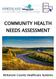 COMMUNITY HEALTH NEEDS ASSESSMENT