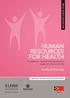 HUMAN RESOURCES FOR HEALTH