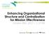Enhancing Organizational Structure and Centralization for Mission Effectiveness