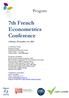 7th French Econometrics Conference