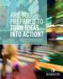 ARE YOU PREPARED TO TURN IDEAS INTO ACTION? BABSON EXECUTIVE AND ENTERPRISE EDUCATION