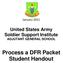 January United States Army Soldier Support Institute ADJUTANT GENERAL SCHOOL. Process a DFR Packet Student Handout