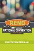 RENO NATIONAL CONVENTION CONVENTION PROGRAM JULY 14 17, 2018