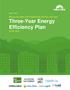 Three-Year Energy Efficiency Plan