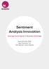 Sentiment Analysis Innovation Leverage Social Signals to Business Advantage