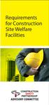 Requirements for Construction Site Welfare Facilities