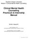 Clinical Mental Health Counseling Practicum & Internship Manual