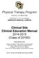Clinical Site Clinical Education Manual (Class of 2016D)