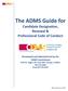 The ADMS Guide for Candidate Designation, Renewal & Professional Code of Conduct