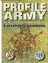 Association of the United States Army. Profile of the Army. A Reference Handbook. June Institute of Land Warfare