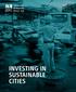 INVESTING IN SUSTAINABLE CITIES. October