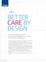 BETTER CARE BY DESIGN