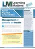 Management of patients on insulin