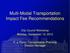 Multi-Modal Transportation Impact Fee Recommendations