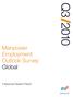 Q Manpower. Employment Outlook Survey Global. A Manpower Research Report