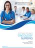 POST BASIC DIPLOMA IN ONCOLOGY NURSING PROSPECTUS INDIAN NURSING COUNCIL & DELHI NURING COUNCIL. Recognised by