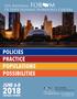 POLICIES PRACTICE POPULATIONS POSSIBILITIES JUNE 6-8 CHICAGO, ILLINOIS