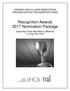 Recognition Awards 2017 Nomination Package