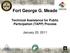 Fort George G. Meade Technical Assistance for Public Participation (TAPP) Process